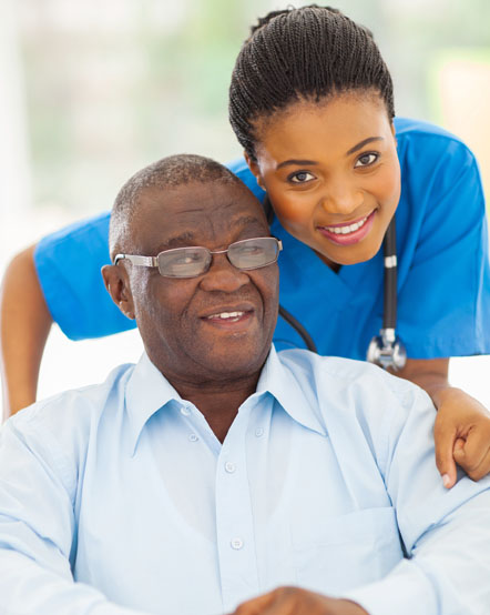 Nurse Smiling with a Patient