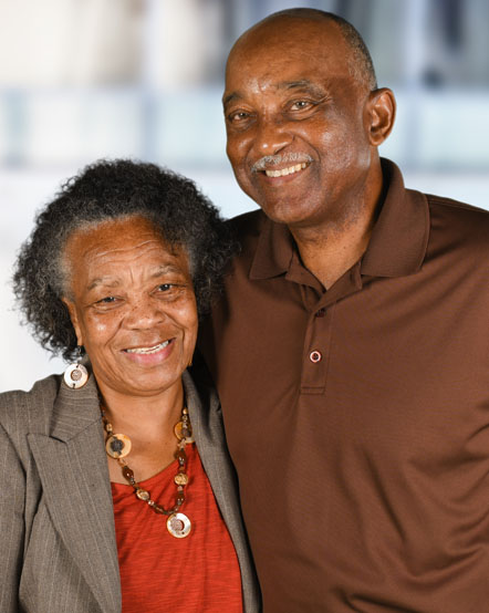 Elderly Couple Smiling